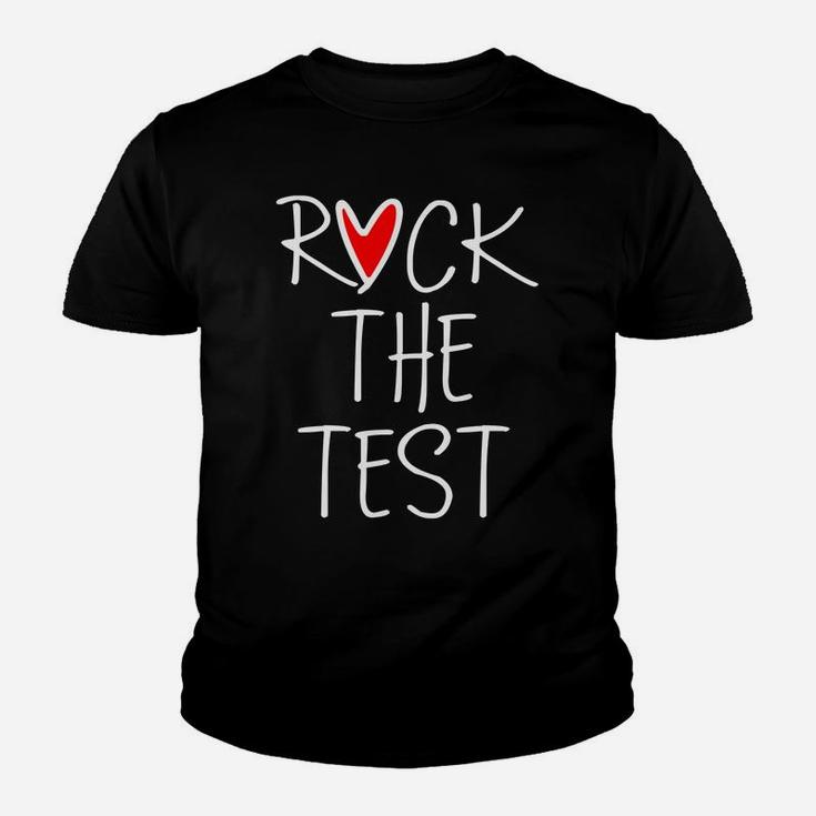 Rock The Test Funny School Professor Teacher Joke Kid T-Shirt