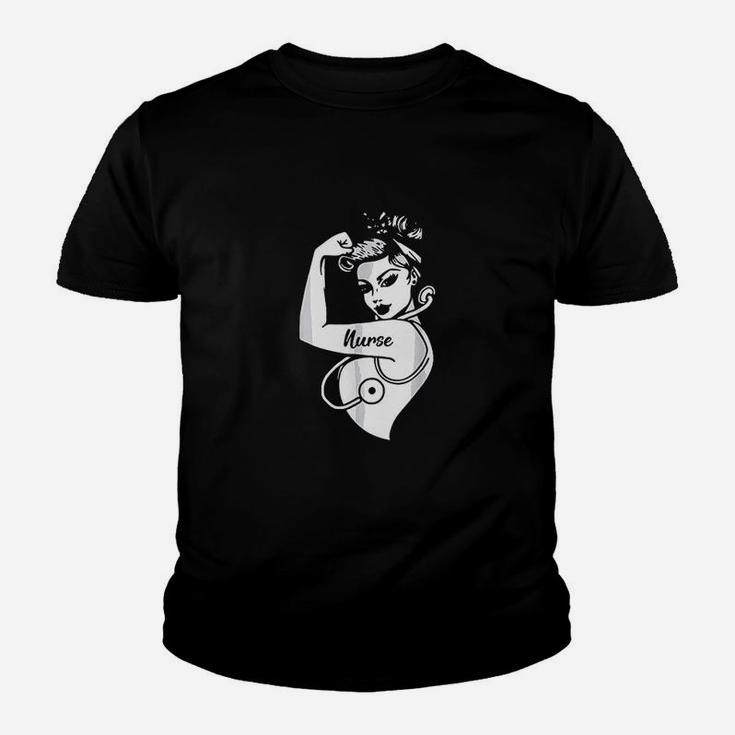 Rosie The Riveter Woman Nurse Kid T-Shirt
