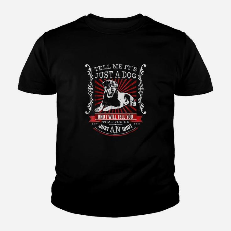 Rottweiler Fun Dogs Kid T-Shirt