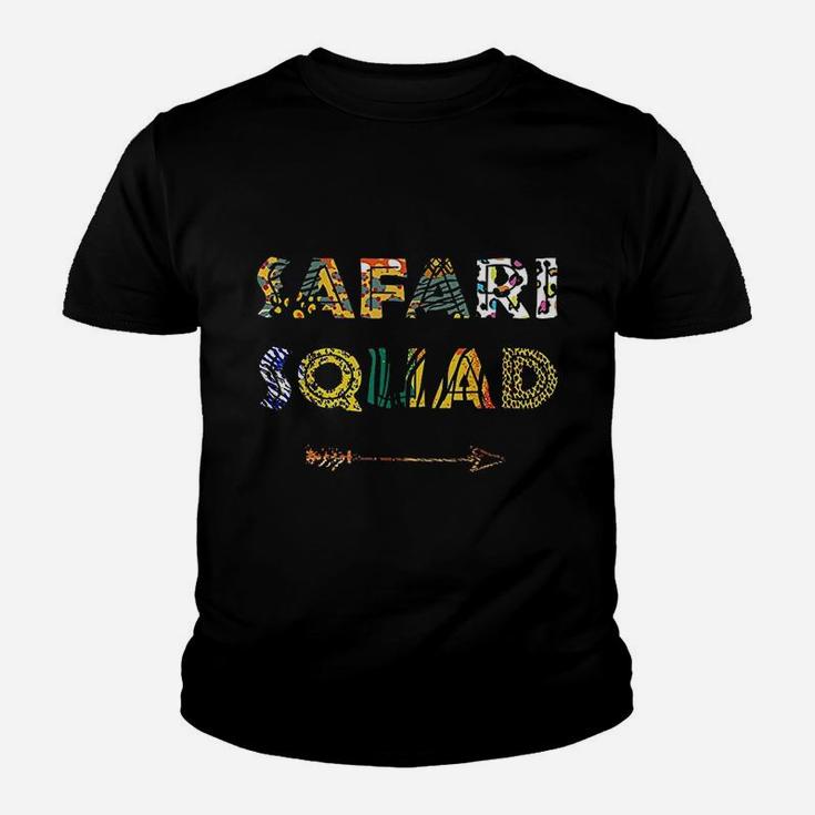Safari Squad African Family Vacation Summer Vacay Trip Zebra Kid T-Shirt