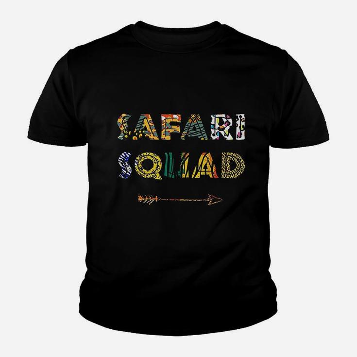 Safari Squad African Family Vacation Summer Vacay Trip Zebra Kid T-Shirt