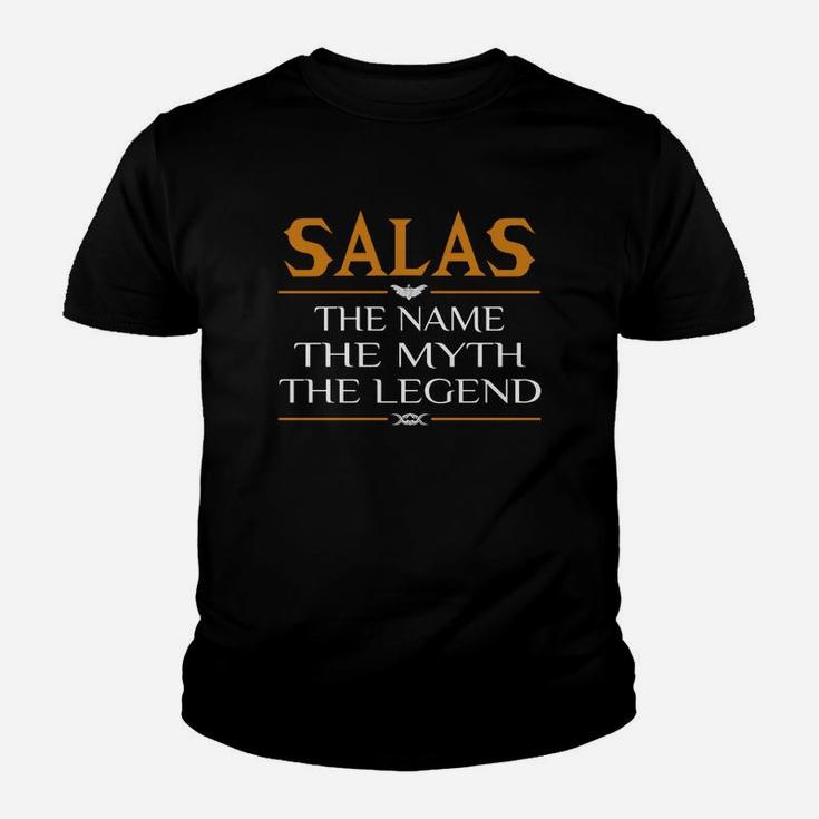 Salas The Name The Myth The Legend Kid T-Shirt