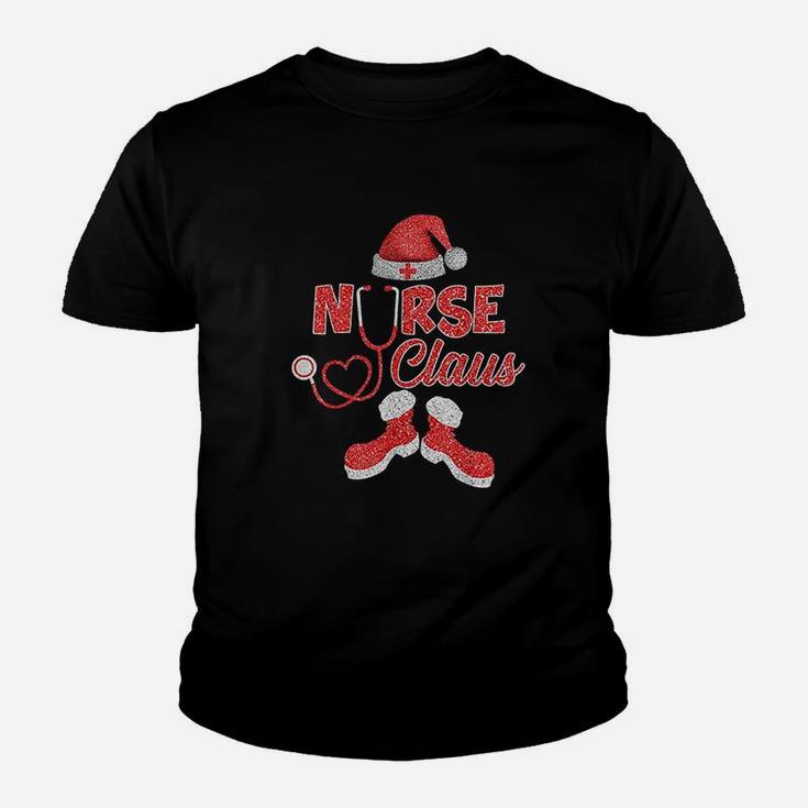 Santa Icu Elf Er Nurse Claus Squad Hat Christmas Kid T-Shirt