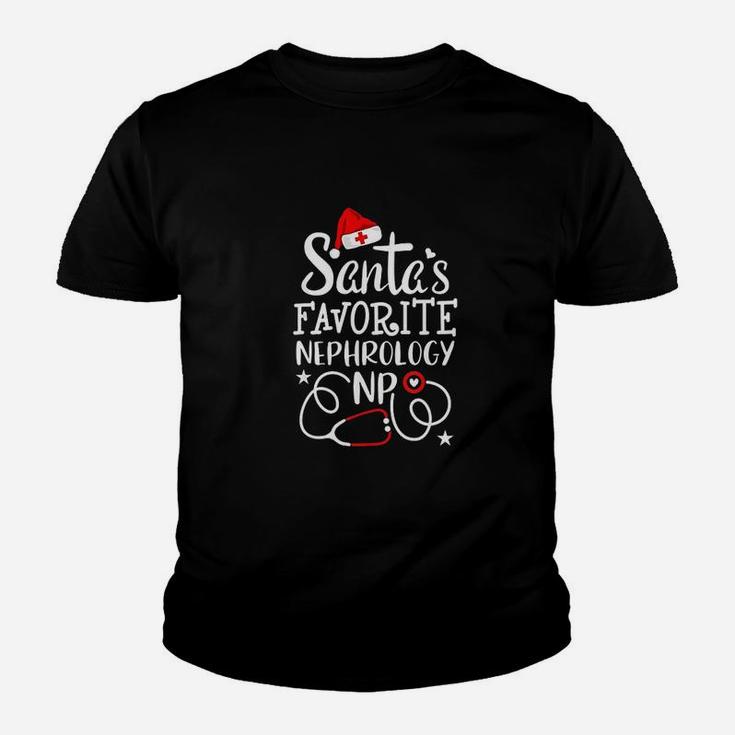 Santas Favorite Nephrology Nurse Kid T-Shirt