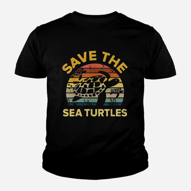 Save Sea Turtle Lover Vintage Skip Kid T-Shirt