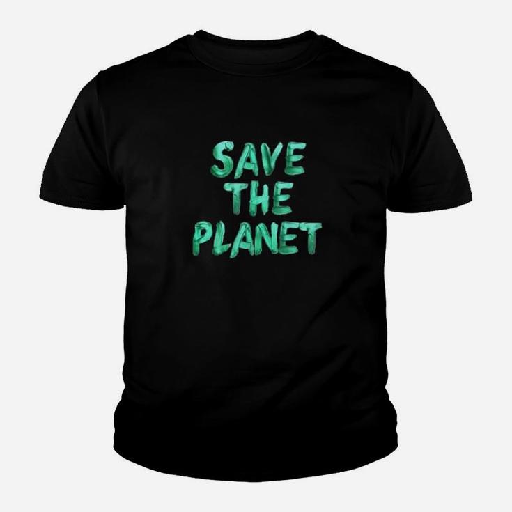 Save The Planet Women Men Kids Evolution Climate Change Kid T-Shirt