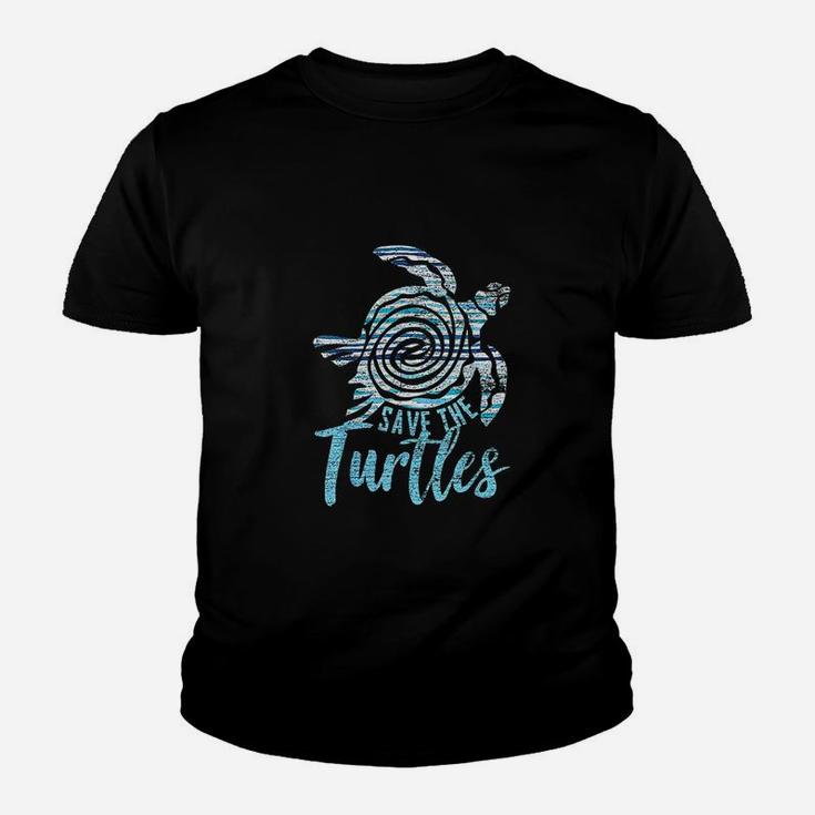 Save The Turtles Vintage Earth Day Kid T-Shirt