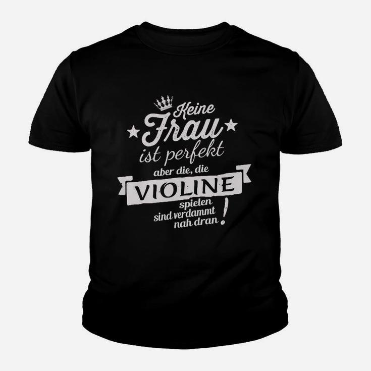 Schnelle Perfektion Violine Spielen Kinder T-Shirt