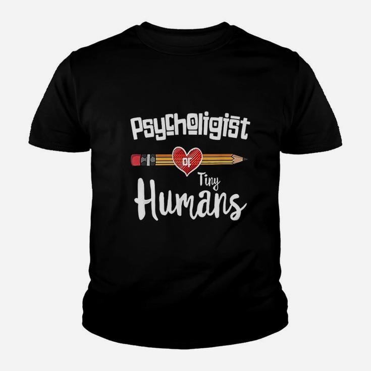 School Psychologist Of Tiny Human Funny Psychology Gift Kid T-Shirt
