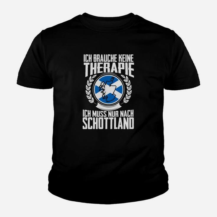 Schottland-Liebhaber Kinder Tshirt mit Schwarzem Keltischem Knoten