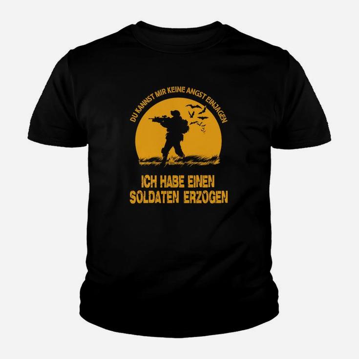 Schwarzes Kinder Tshirt Militär-Motiv, Ich habe einen Soldaten erzogen