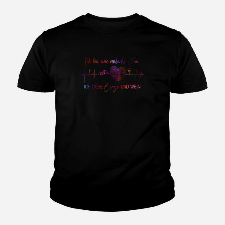 Schwarzes Kinder Tshirt mit Buntem Mathematischen Formel-Design