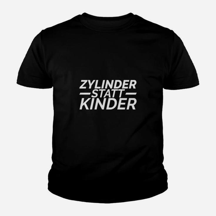 Schwarzes Kinder Tshirt Zylinder statt Kinder, Auto-Fan Bekleidung