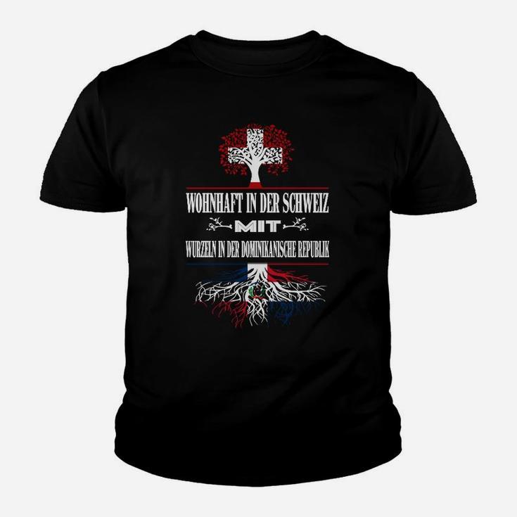 Schweizer Wurzeln und Stolz Kinder Tshirt, Patrioten Design Tee