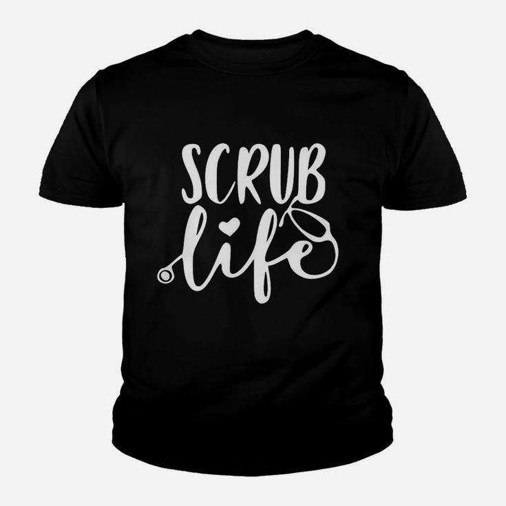 Scrub Life Nurse Rn Cna Hospital Kid T-Shirt