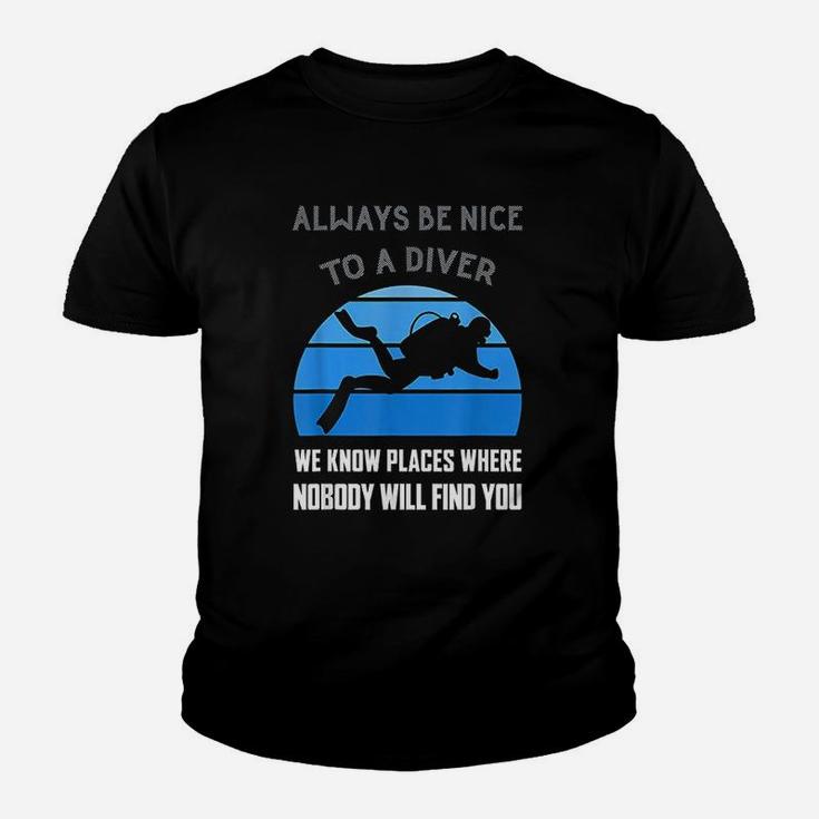 Scuba Diver Funny Quote Love Dive Diving Humor Open Water Kid T-Shirt