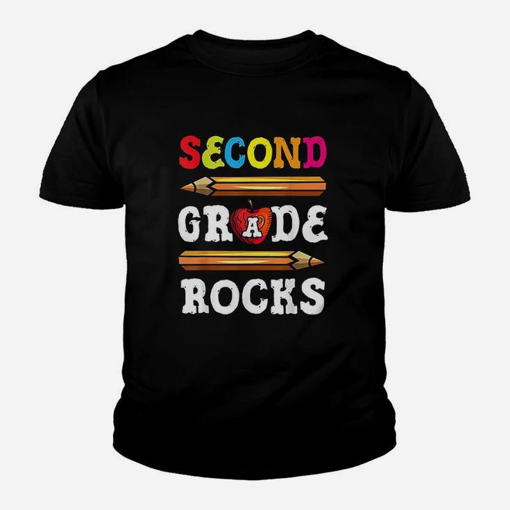 Second Grade Rocks Back To School 2nd Grade Teacher Kid T-Shirt