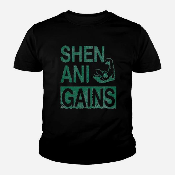 Shenanigains Funny Workout Saint Patricks Day Kid T-Shirt