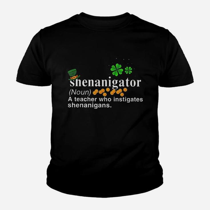 Shenanigator A Teacher Who Instigates Shenanigans Kid T-Shirt