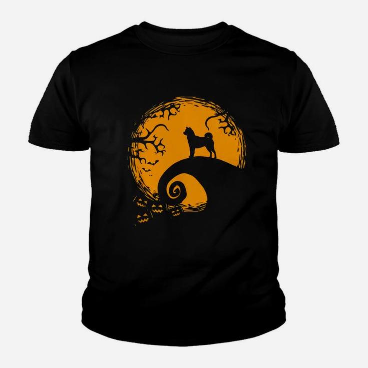 Shiba Inu And Moon Halloween Costume Shirt Kid T-Shirt