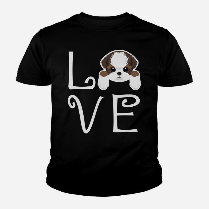 Shih Tzu Love Dog Owner Shih Tzu Puppy Kid T-Shirt