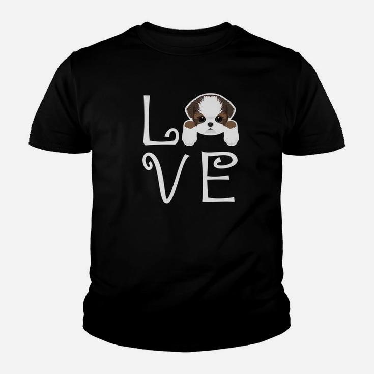 Shih Tzu Love Dog Owner Shih Tzu Puppy Premium Kid T-Shirt