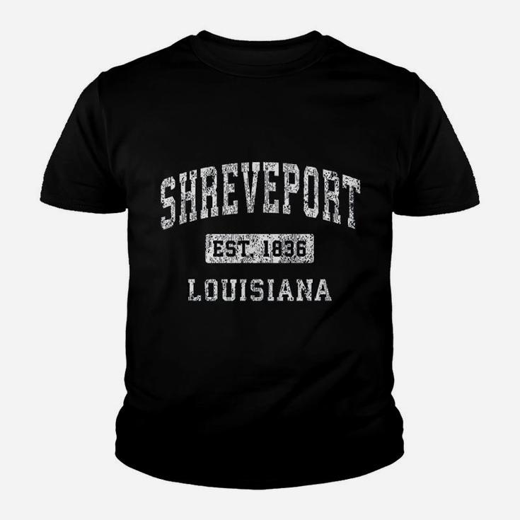 Shreveport Louisiana La Vintage Established Sports Design Kid T-Shirt
