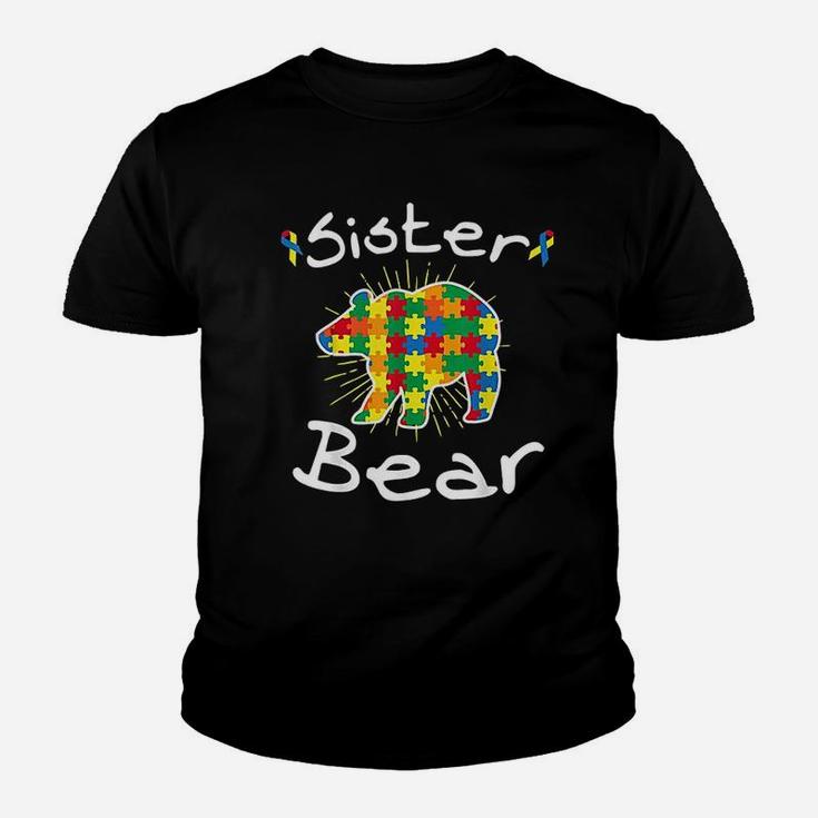 Sister Bear Puzzle Piece Kid T-Shirt
