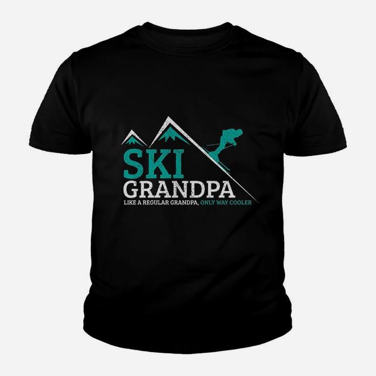 Ski Grandpa Funny Saying Grandfather Skiing Skier Gift Kid T-Shirt