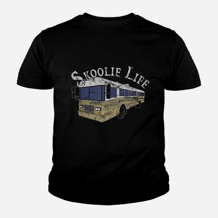 Skoolie Life Bus Conversion Nomad Lifestyle Vintage Kid T-Shirt
