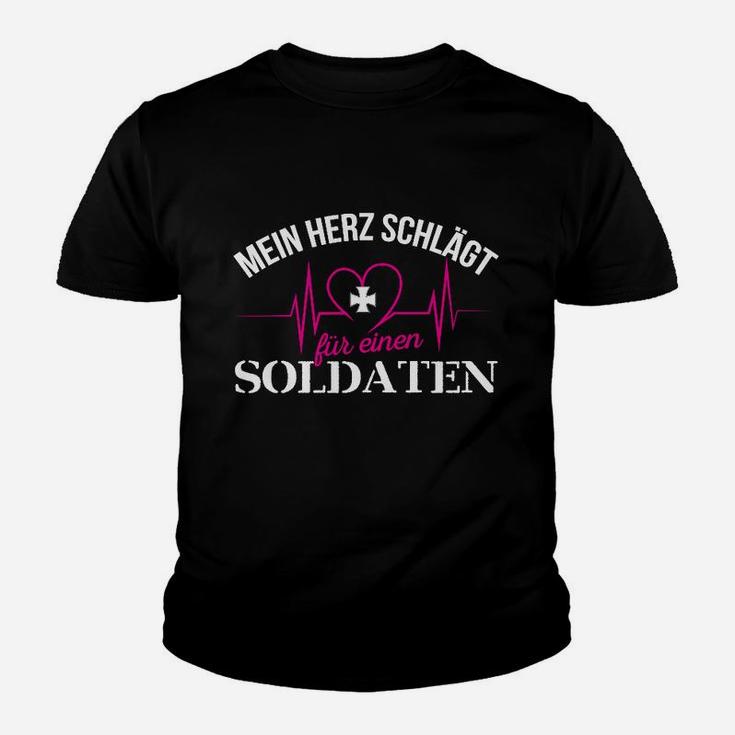 Soldat Militär Bundeswehr Herz Kinder T-Shirt