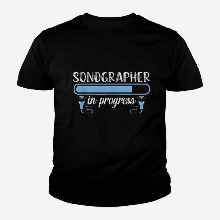 Sonographer Progress Ultrasound Tech Medical Sonography In Progress Kid T-Shirt