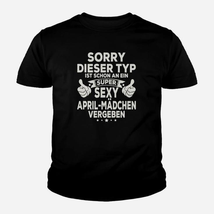 Sorry an April-Mädchen Vergeben Kinder Tshirt, Schwarzes Tee für Herren