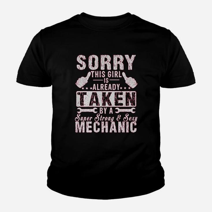 Sorry This Girl Is Already Taken By A Mechanic Wife Gift Youth T-shirt