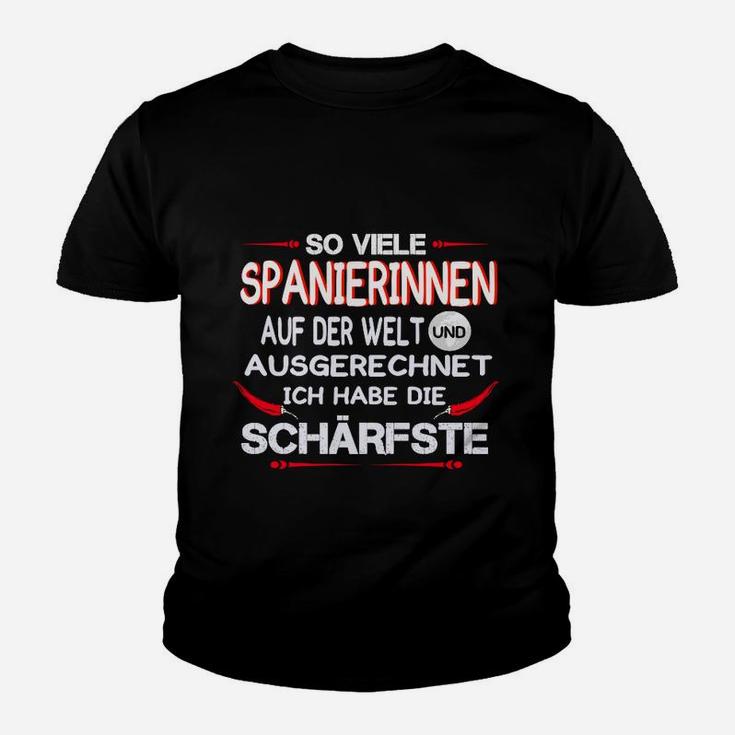 Spanierinnen Kinder Tshirt für Herren, Witziges Design für den Partner