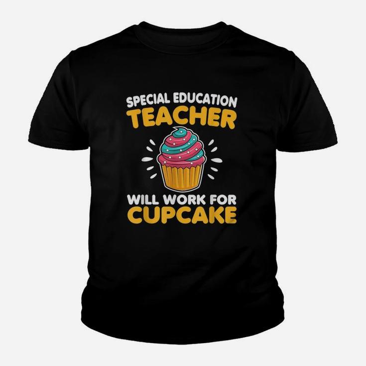 Sped Special Education Teacher Will Work For Cupcake Kid T-Shirt