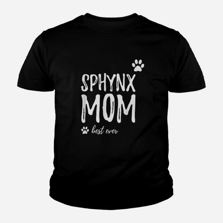 Sphynx Mom Best Ever Cat Mom Kid T-Shirt