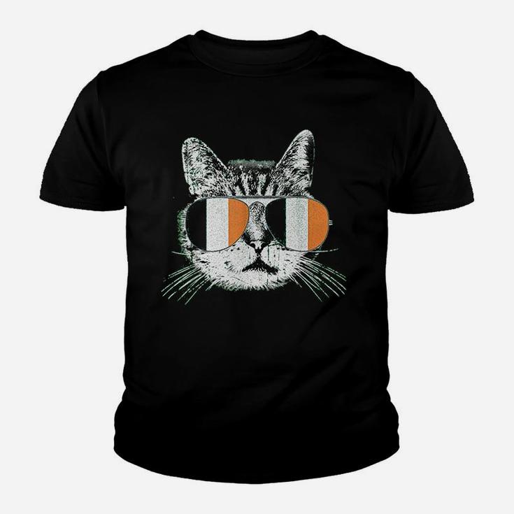St Patricks Day Cat Irish Flag Catty Catricks Men Women Kid T-Shirt