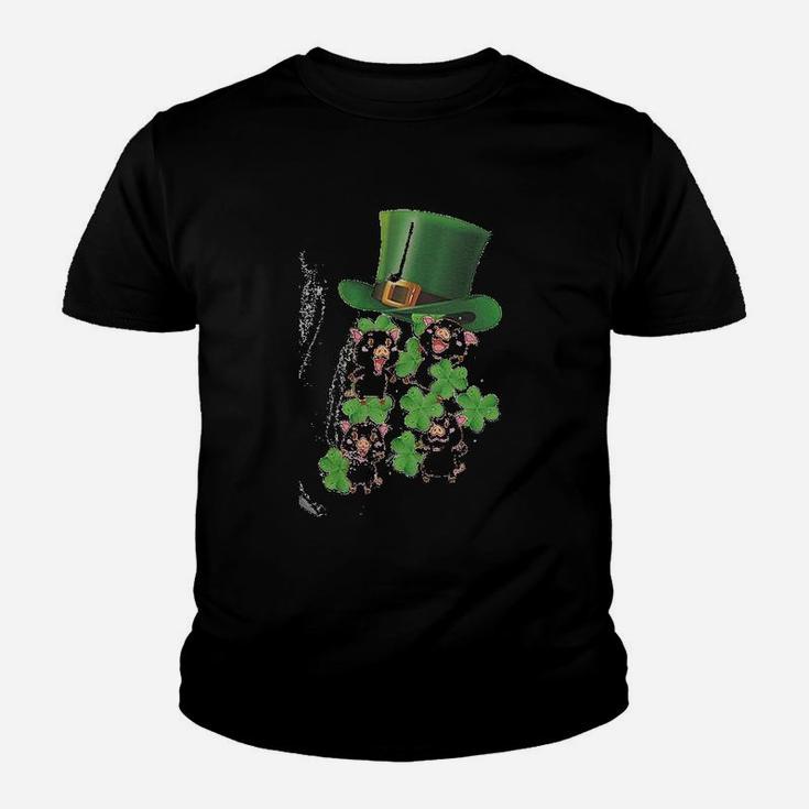 St Patricks Day Happy Pigs For Pig Lovers Kid T-Shirt