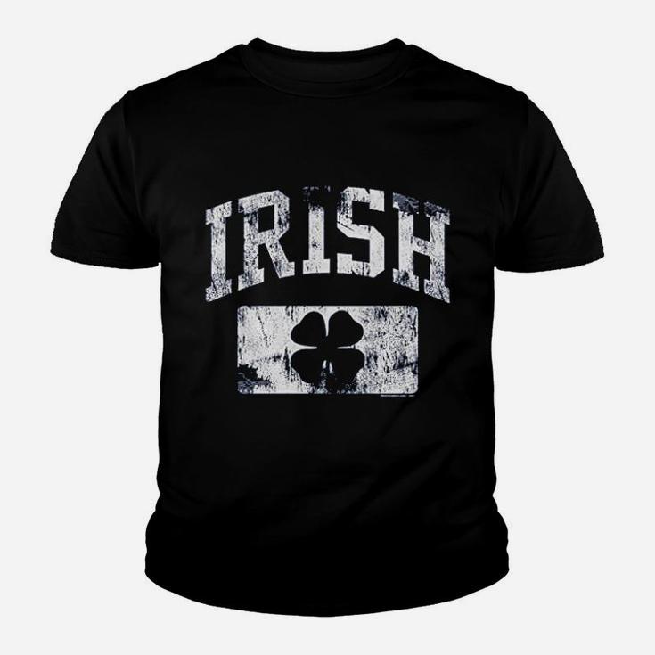 St Patricks Day Irish Athletic Vintage Distressed Irish Kid T-Shirt