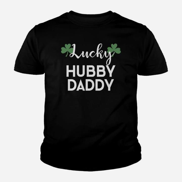 St Patricks Pattys Day Couples Lucky Husband Daddy Kid T-Shirt