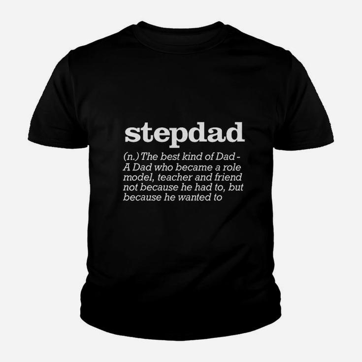 Stepdad Definition Stepfather Gift Kid T-Shirt
