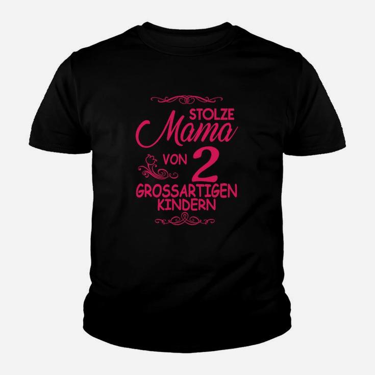 Stolze Mama Von 2 Grossartigen Kindern Kinder T-Shirt