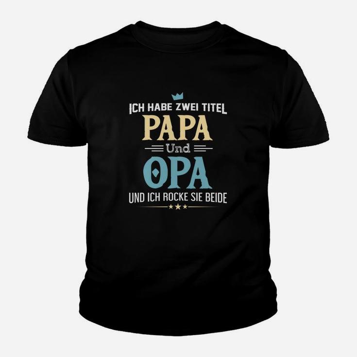 Stolzer Papa und Opa Kinder Tshirt, Lustiges Tee für Großväter