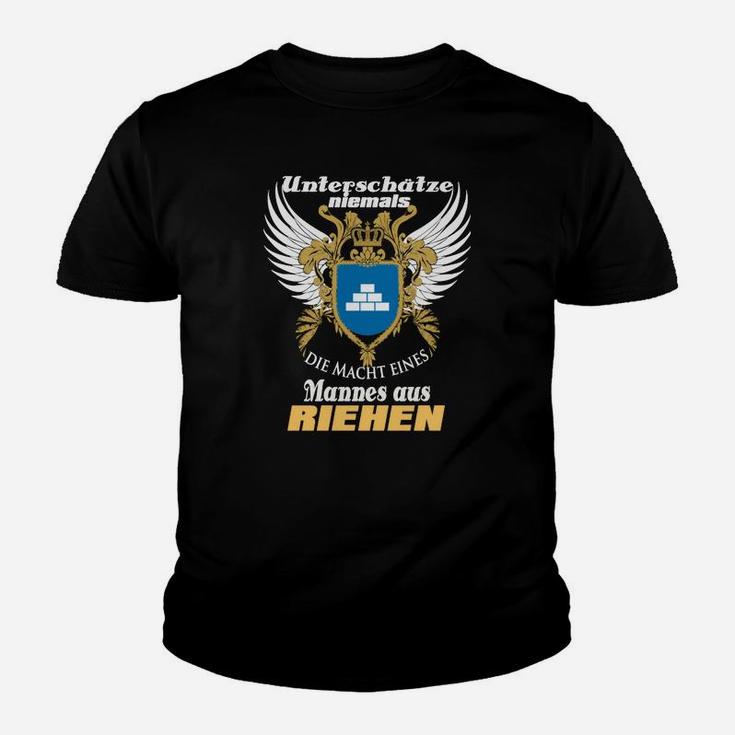 Stolzes Riehen Herren-Kinder Tshirt mit Adler-Motiv und Slogan