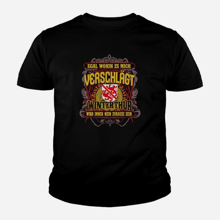 Stolzes Winterthur Lokalpatriot Kinder Tshirt, Heimatliebe Ausdruck