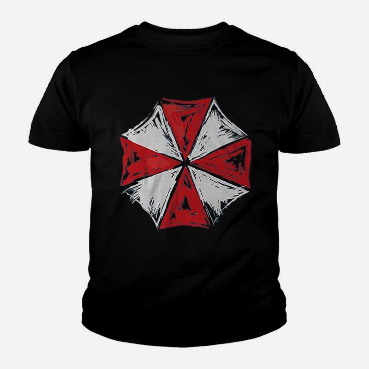 Stoned Resident Umbrella Evil Corp Symbol Artsy Mashup Kid T-Shirt