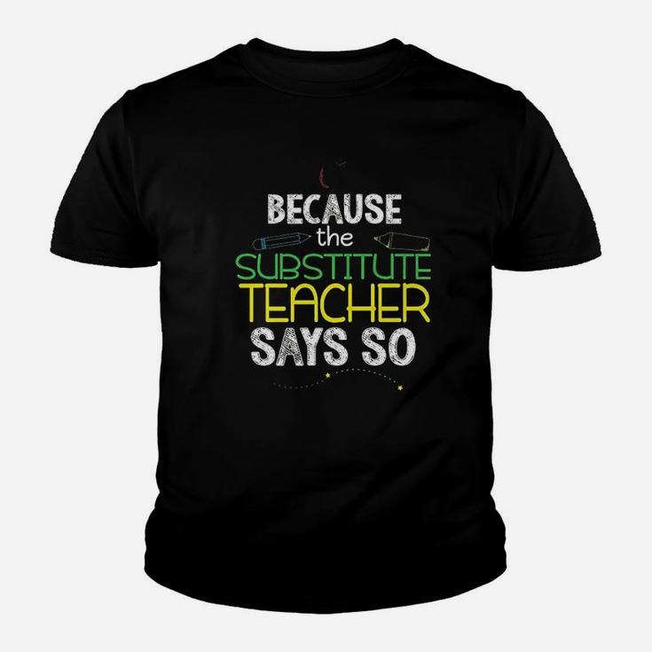 Substitute Teacher Funny Back To School Kid T-Shirt