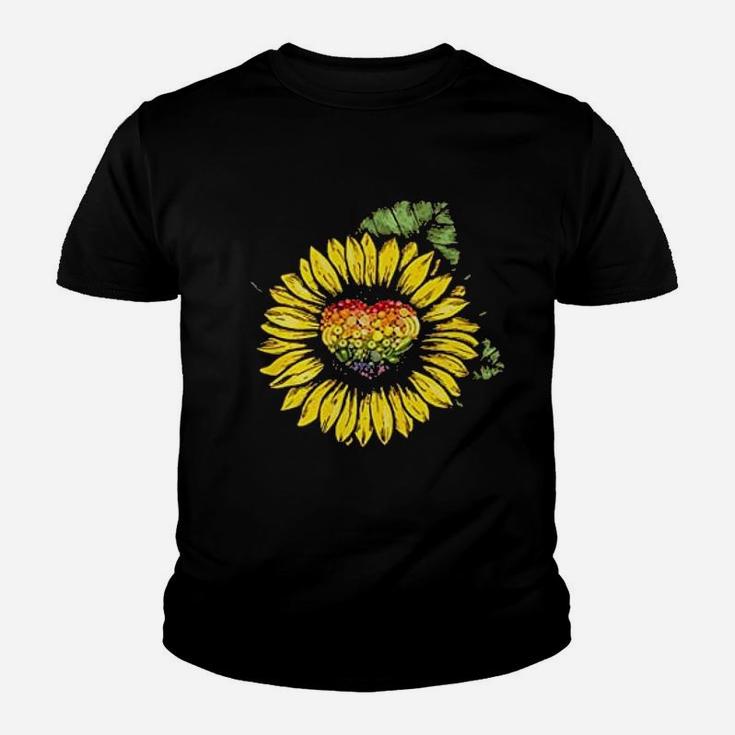 Sunflower Vegetarian Vegan World Vegetarian Day Kid T-Shirt
