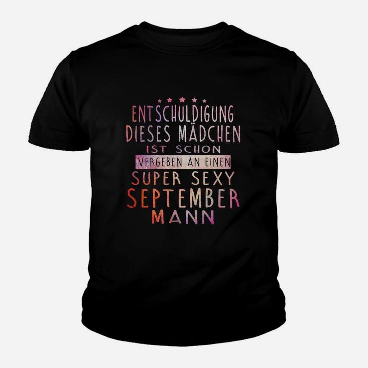Super Sexy September Mann Kinder Tshirt, Attraktiver Geburtstags-Look